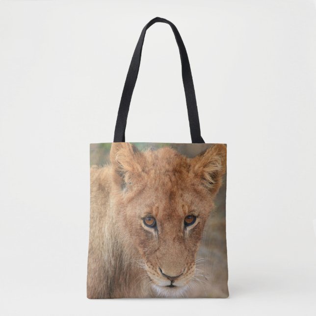 Bolso De Tela León Cub (Anverso)