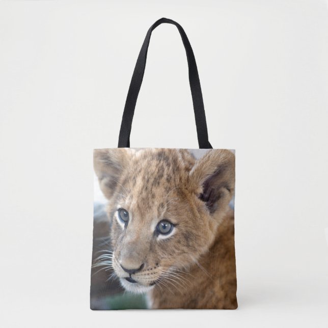 Bolso De Tela León Cub (Anverso)