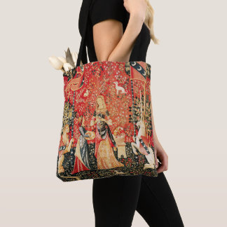 Bolso De Tela León de DAMA Y UNICORN, Flores de Fantasía, Animal