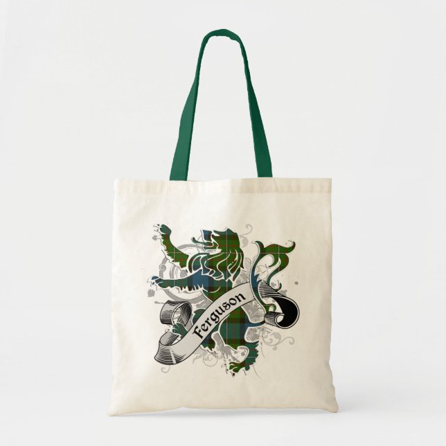 Bolso De Tela León de Ferguson Tartán (Frente)