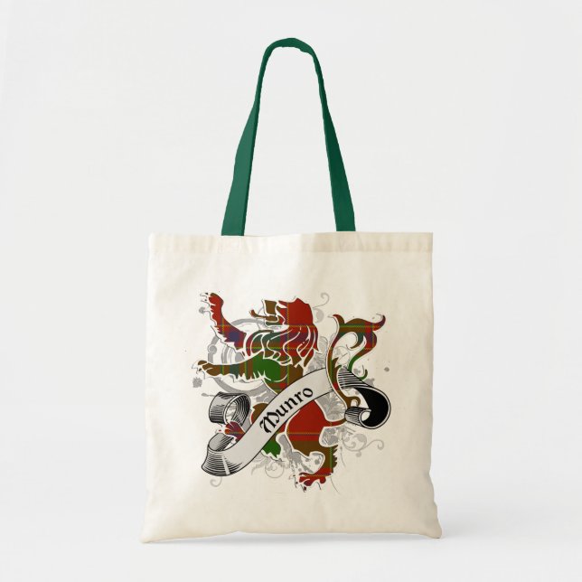 Bolso De Tela León de Munro Tartán (Frente)