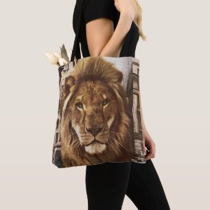 Bolso De Tela león en ciudad