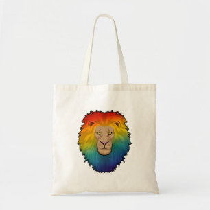 Bolso De Tela León en colores arcoiris