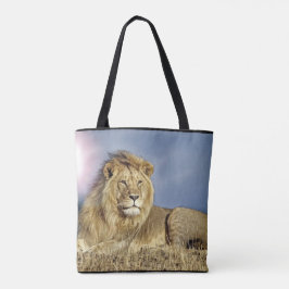 Bolso De Tela León en tote del safari