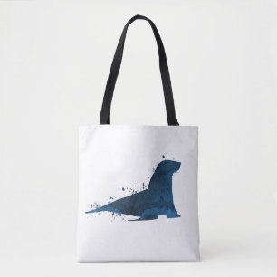 Bolso De Tela León marino