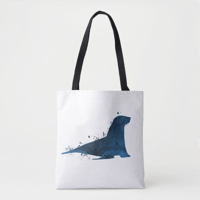 Bolso De Tela León marino (Anverso)