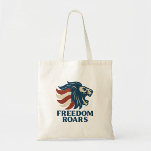 Bolso De Tela León Patriótico Ruge Libertad