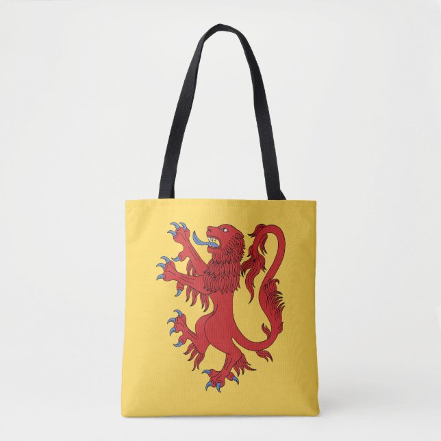 Bolso De Tela León Rampante Gules (Anverso)
