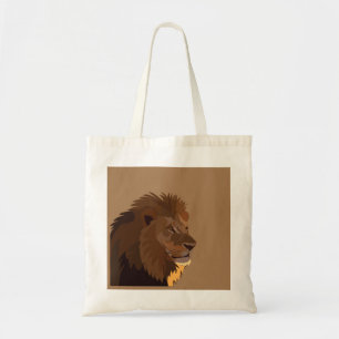 Bolso De Tela León sobre la vida salvaje de los animales leones