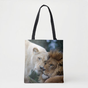 Bolso De Tela León y leona