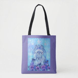 Bolso De Tela León y mariposas por Renee Lavoie