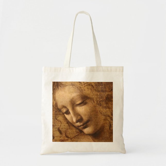Bolso De Tela Leonardo Da Vinci Jefe De Una Mujer (Frente)