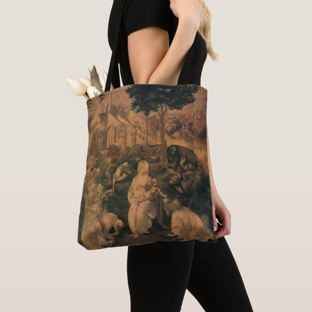 Bolso De Tela Leonardo da Vinci La Adoración del Magi (Detalle)