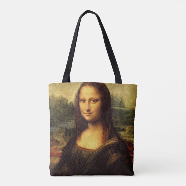 Bolso De Tela LEONARDO DA VINCI - Mona Lisa, La Gioconda 1503 (Reverso)
