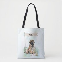 Leonberger Acuarela Perro Personalizado