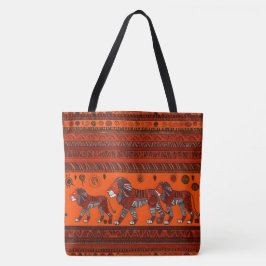 Bolso De Tela Leones contemporáneos de estilo africano
