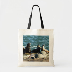 Bolso De Tela Leones del mar de San Diego