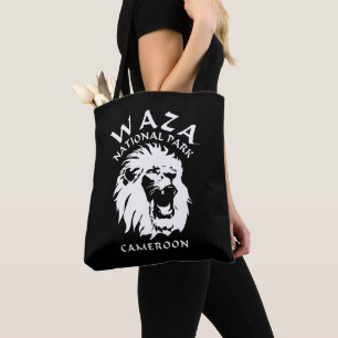 Bolso De Tela Leones Del Parque Nacional De Waza - Camerún