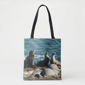 Bolso De Tela Leones marinos de San Diego