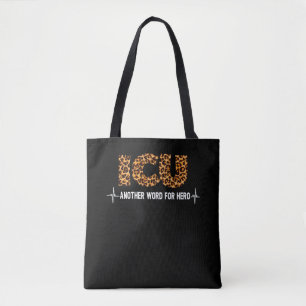 Bolso De Tela Leopard Nurse Life - ICU Intensive care unit