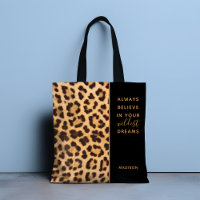 Leopard Print Believe Estilish Moderno Personaliza