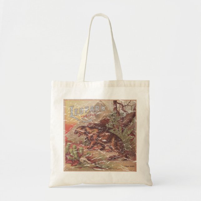 Bolso De Tela Leopard Tobacco 1900 - afligida (Frente)