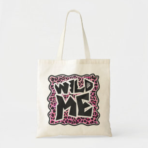 Bolso De Tela Leopard Wild Me Black and Hot Pink Design
