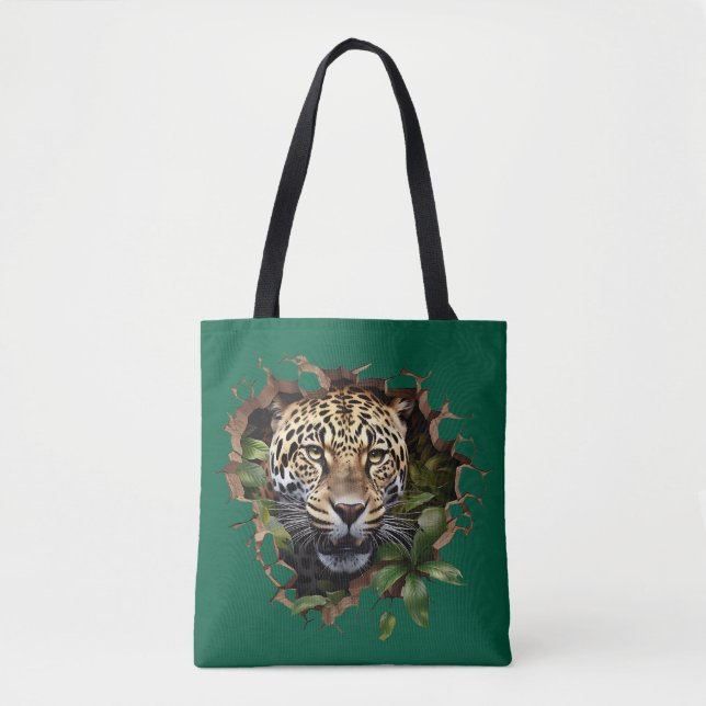 Bolso De Tela Leopardo (Anverso)
