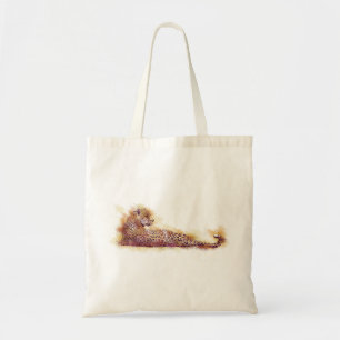 Bolso De Tela Leopardo de color de agua