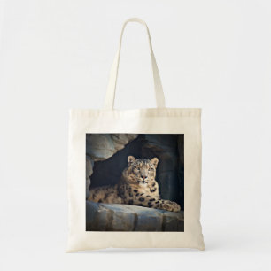 Bolso De Tela Leopardo de la nieve