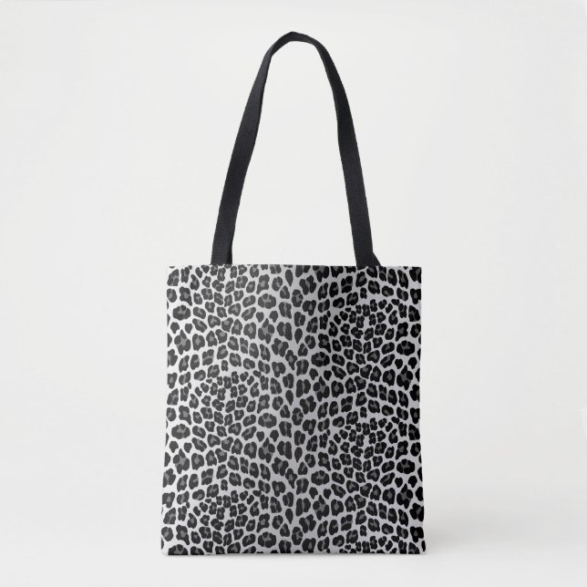 Bolso De Tela Leopardo de la nieve (Anverso)