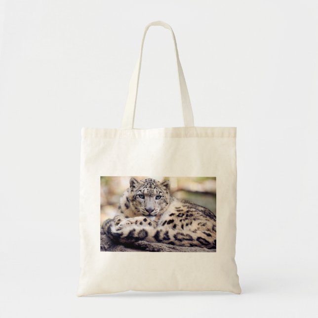 Bolso De Tela Leopardo de la nieve (Frente)