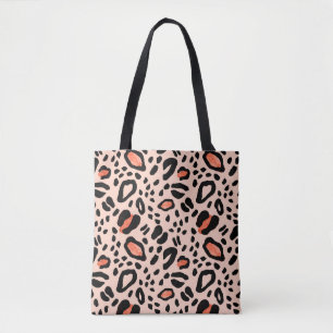 Bolso De Tela Leopardo de las acuarelas abstractas. Patrón de im
