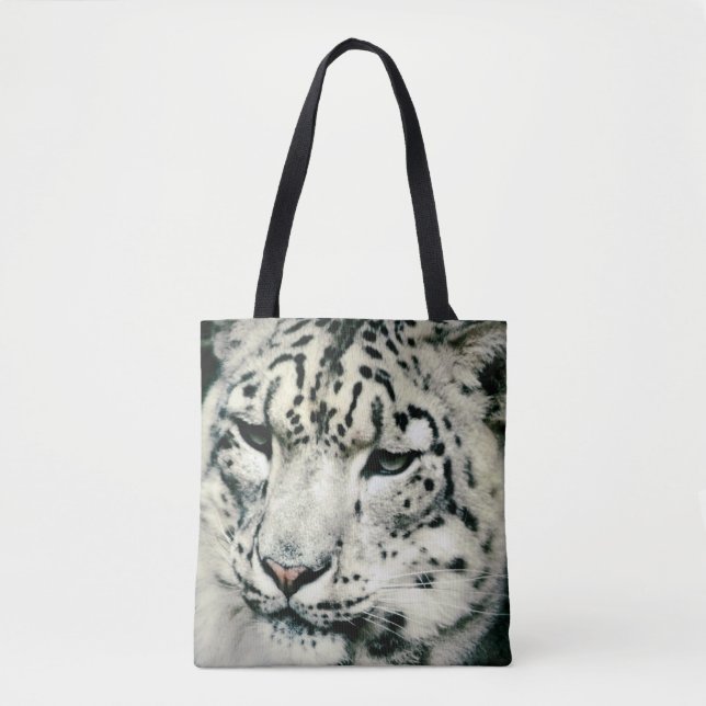 Bolso De Tela Leopardo de las Nieves (Anverso)