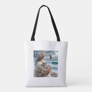 Bolso De Tela Leopardo de las nieves oceánicas femenino