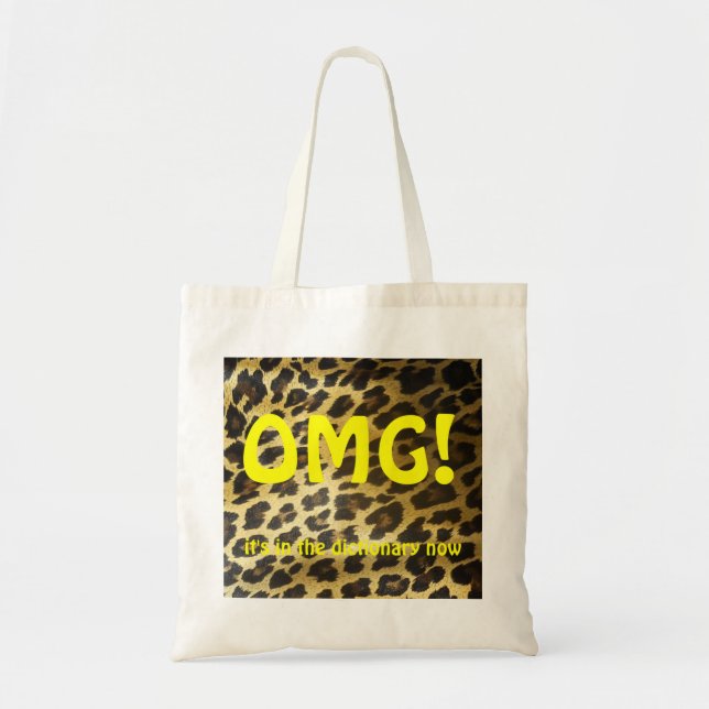 Bolso De Tela Leopardo de OMG (Frente)