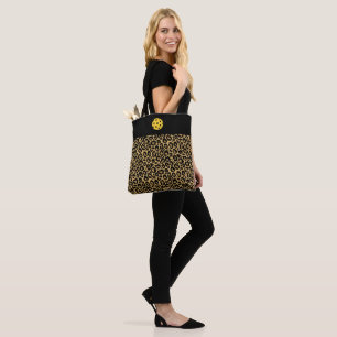 Bolso De Tela Leopardo de tote