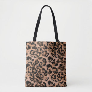 Bolso De Tela Leopardo - huella animal descubierta
