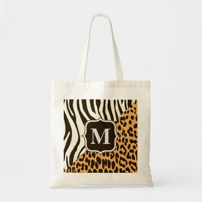 Bolso De Tela Leopardo y cebra (Frente)