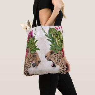 Bolso De Tela Leopardos de la Casa Caliente   Un par