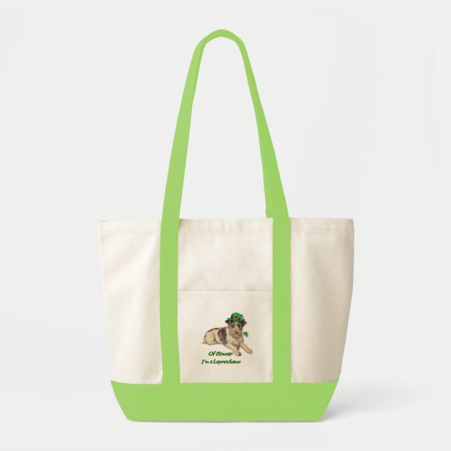 Bolso De Tela Leprechaun Dog (Frente)