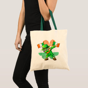 Bolso De Tela Leprechaun haciendo Dabbing para niños y jóvenes