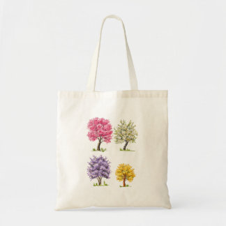 Bolso De Tela Les arbres en couleurs sac Madame.
