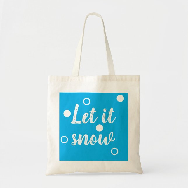 Bolso De Tela Let it snow (Frente)