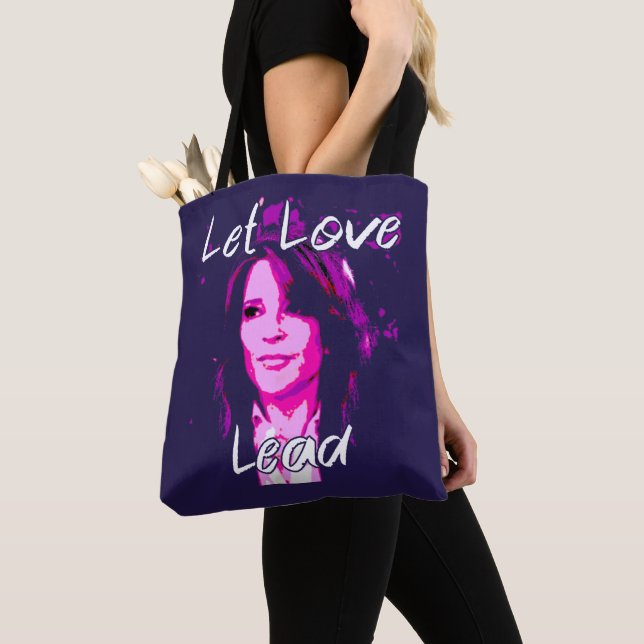 Bolso De Tela Let Love Lead - Marianne Williamson (Detalle)