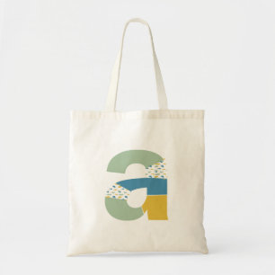 Bolso De Tela Letra abstracta moderna a monograma inicial