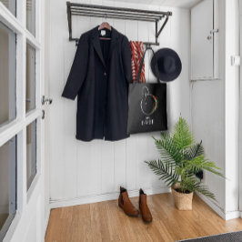 Bolso De Tela Letra de flor de acuarela rusa B