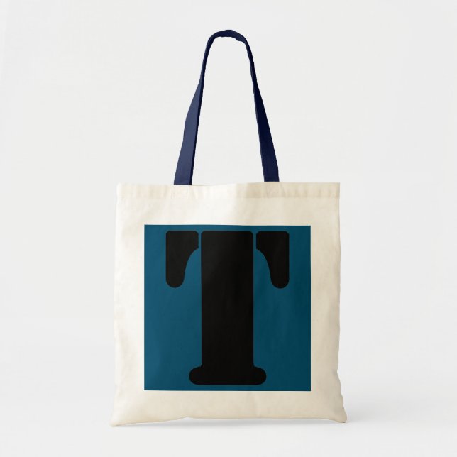 Bolso De Tela Letra divertida T Alfhabet Teacher Kindergarten  (Frente)