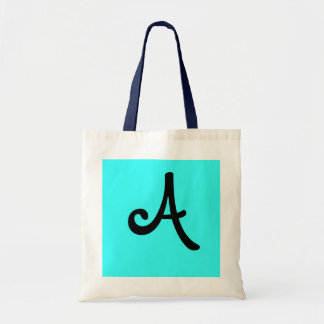 Bolso De Tela letra fresca "A "