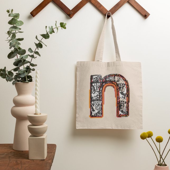 Bolso De Tela Letra inca n (Subido por el creador)